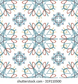 Colorful floral pattern, Colorful floral seamless pattern.