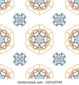 Colorful floral pattern, Colorful floral seamless pattern.