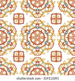 Colorful floral pattern, Colorful floral seamless pattern.