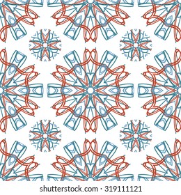 Colorful floral pattern, Colorful floral seamless pattern.