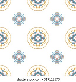Colorful floral pattern, Colorful floral seamless pattern.