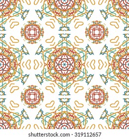 Colorful floral pattern, Colorful floral seamless pattern.