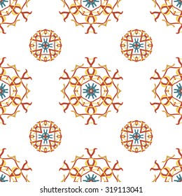 Colorful floral pattern, Colorful floral seamless pattern.