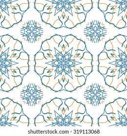 Colorful floral pattern, Colorful floral seamless pattern.
