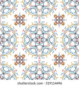 Colorful floral pattern, Colorful floral seamless pattern.