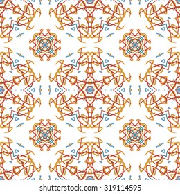 Colorful floral pattern, Colorful floral seamless pattern.