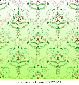 Colorful floral pattern / seamless vector background