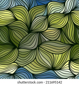 Colorful floral pattern, seamless wallpaper