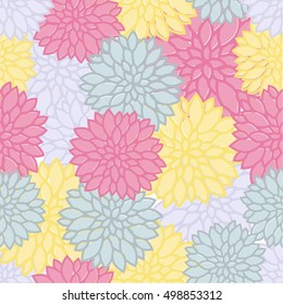 Colorful floral seamless pattern background