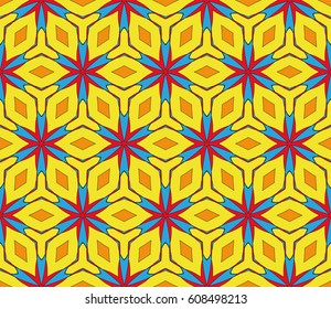 Colorful floral seamless pattern background. Luxury texture for wallpaper, invitation. vector illustration.