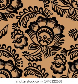 Colorful floral seamless pattern. Can be used as background. Vector illustration.