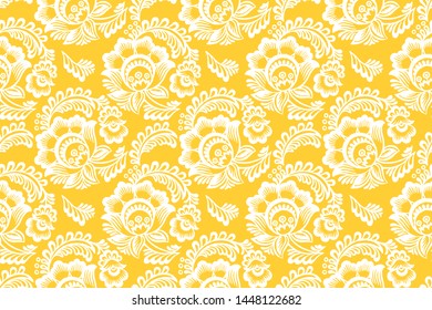 Colorful floral seamless pattern. Can be used as background. Vector illustration.