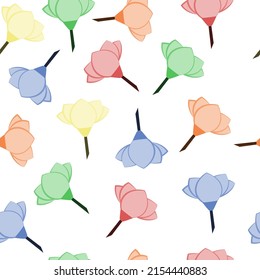 colorful floral seamless pattern perfect for background or wallpaper