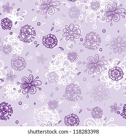 colorful floral seamless pattern in vector