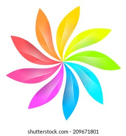 Colorful Floral Sign Stock Vector (Royalty Free) 209671801 | Shutterstock