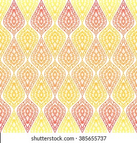 colorful floral of Thai pattern background 