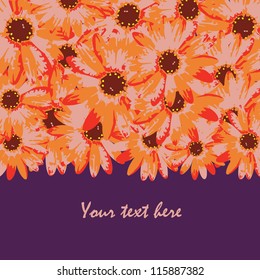 colorful floral vector background