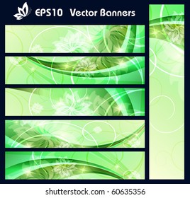 colorful floral vector banners . Elements for design. Eps10