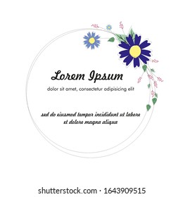 colorful floral vector frame for special luxury invitation card, etc