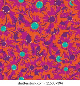 colorful floral vector pattern