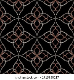 Colorful floral vector seamless pattern. Ornamental abstract lacy background. Repeat tribal backdrop. Floral vintage ornament. Beautiful ornate decorative design for prints, fabric, wallpapers.
