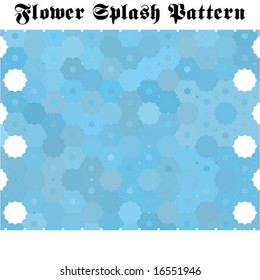 colorful floral vector splash pattern