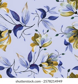 Colorful floral vectors design on soft background