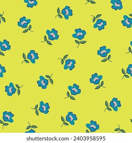 Colorful flourish seamless pattern artwork for fabric, wallpaper, surface, wrapping