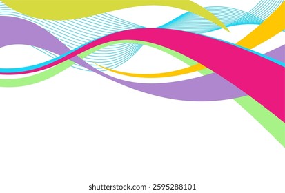 Colorful flow background with modern abstract shapes. wave abstract design