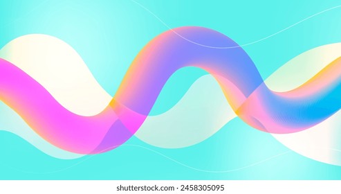 Bunte Flow Hintergrund Vektorgrafik Design in eps 10