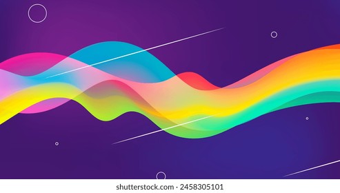 Colorful flow background vector design in eps 10