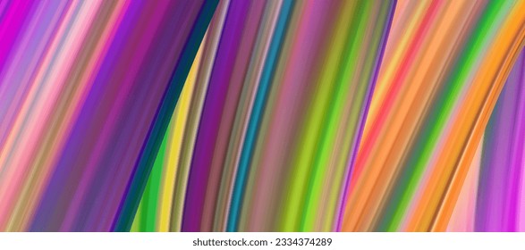 Colorful flow brushstroke background. Vector Wabe sea isolated line.. Curtain Realistic volume brush stroke. Liquid paint ink shape isolated on white background. Cover page design project swirl