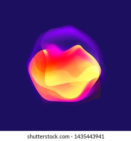 Colorful flow liquid in future design style. Trendy Innovations blend systems. Beautiful fluid shape. Awesome abstract overflow substance. Concept spot for design.