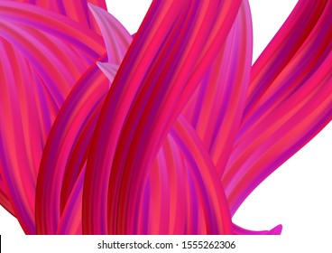 Colorful Flow Liquid in Future Design Style. Digital Pattern with Gradient Neon Hair. Minimal Abstract Curve Lines in Vibrant Color. Modern Dynamic Background in Trendy Colors.
