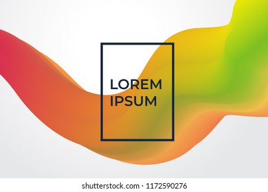 Colorful flow shape design geometric background. vector illustrator
