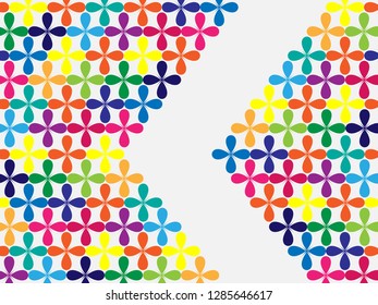 Colorful flower abstract texture vector abstract polygonal pattern. Shining colorful illustration with square. Pattern for a brand book's backdrop.