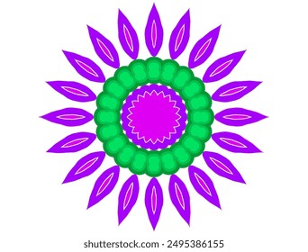 Bunte Blume abstrakte Vektorgrafik Design
