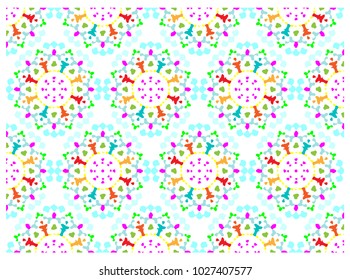 colorful flower arrangement pattern