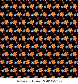 colorful flower art pattern design