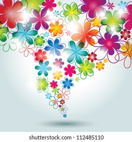 Colorful Flower Background.