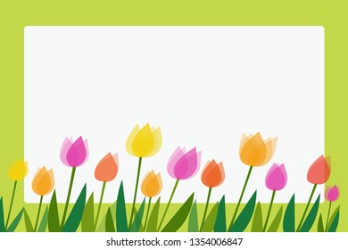  Colorful flower background banner, Vector illustration. 