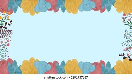 A colorful flower background that suited for a note or other reminder, planner and memo