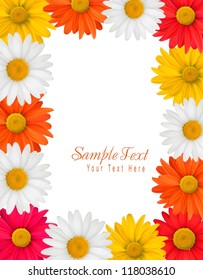 Colorful flower background. Vector illustration.