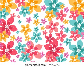 bunter floraler Hintergrund, Vektorhintergrund