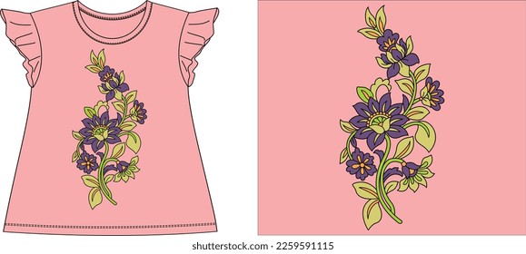 colorful flower bail Graphic design vector