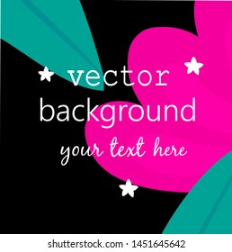 Colorful flower concept design. Abstract vector background