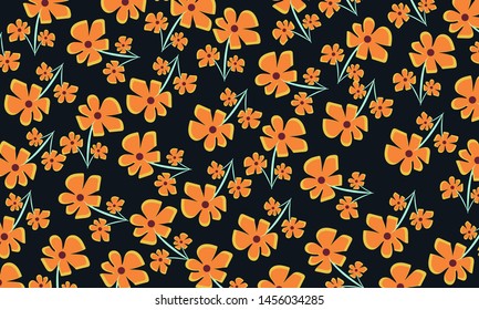 Colorful Flower With Dark Background