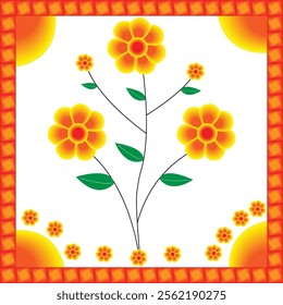 Its a colorful flower design