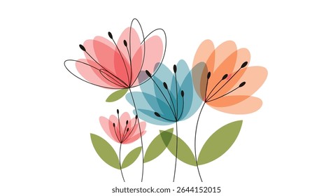 The Colorful Flower Garden Full of Blooming Blossoms Nature’s Beauty and Freshness