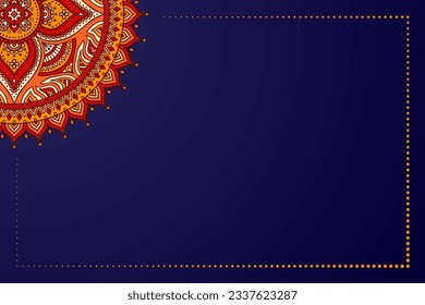 Colorful flower geometric Mandala background